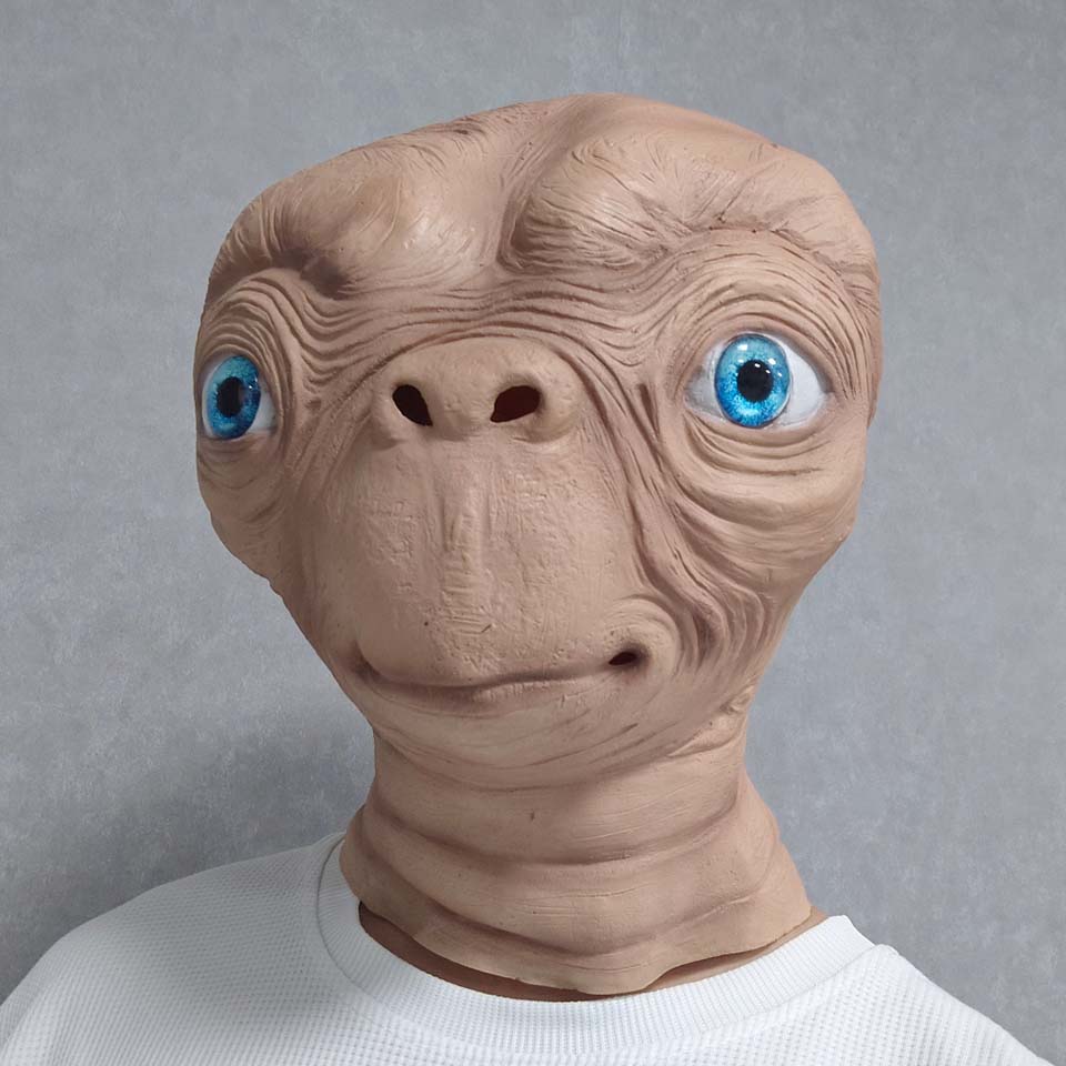 Latex Alien Mask Realistic - Реалистичная латексная маска инопланетянина для Хэллоуина,