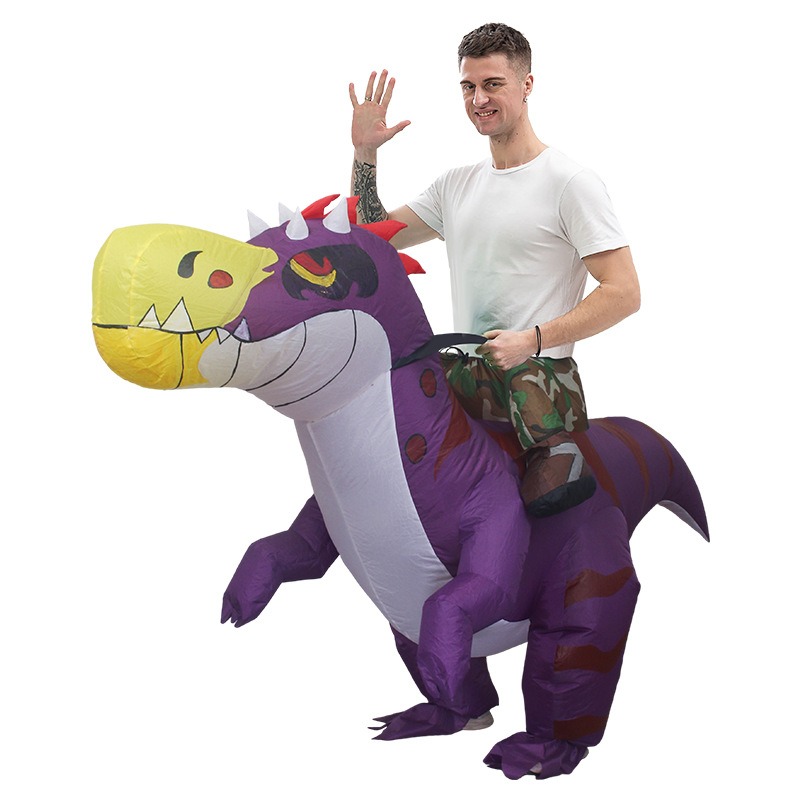 Inflatable Dinosaur Costume Adult - Надувной костюм динозавра на Хэллоуин, забавный