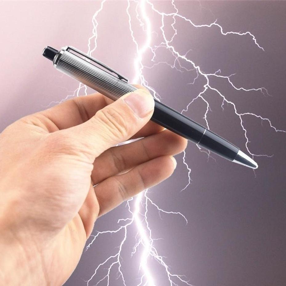 Shock Pen Prank Toy - 1 шт. Креативная шариковая ручка-шокер: игрушка-розыгрыш,