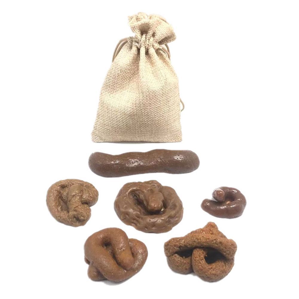 Fake Poop Gag Gift - Набор из 6 штук: Забавные игрушки-имитации