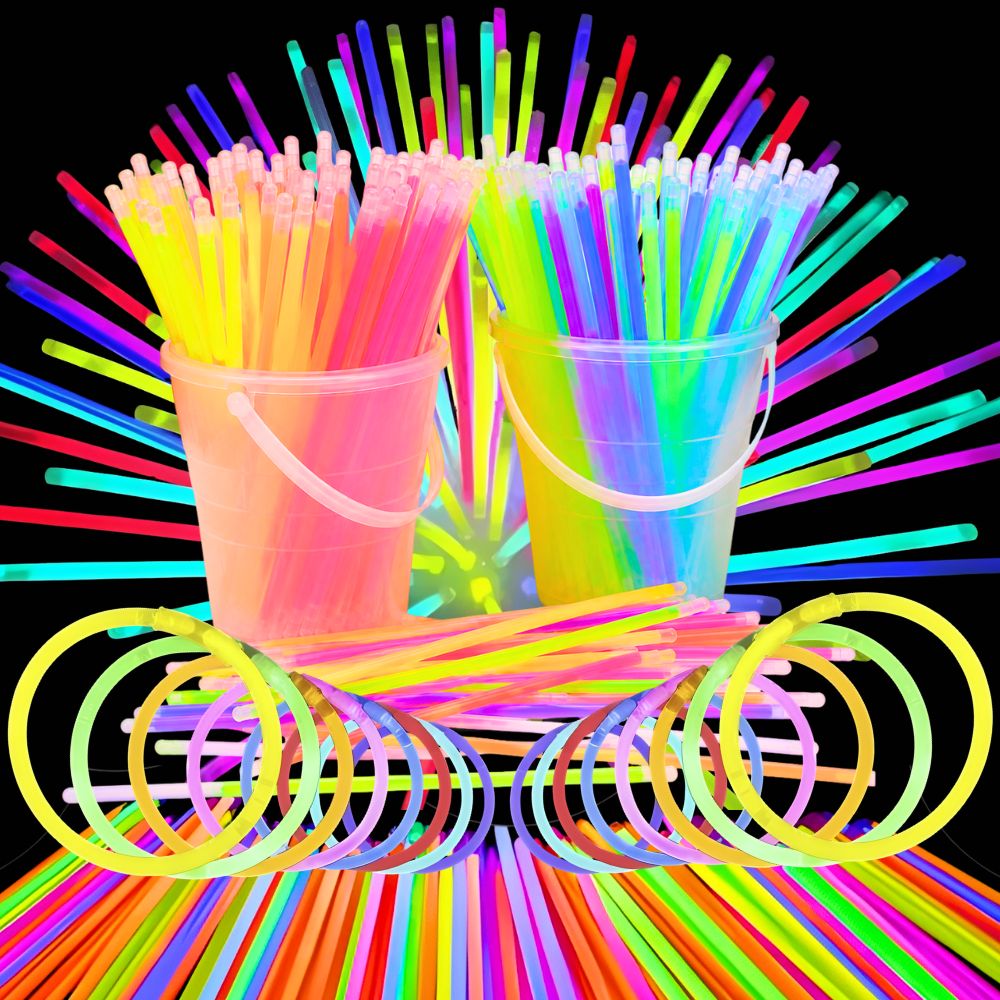 Glow In The Dark Party Glasses - 48/95 шт. флуоресцентных светящихся палочек случайного