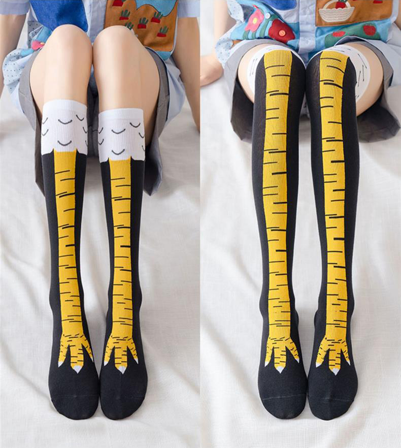 1/2 пары мужские забавные 3D к – обзор и цена Funny Chicken Leg Socks