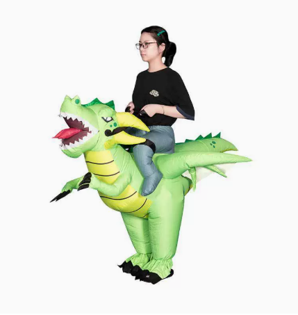 1 шт. надувной костюм наездник – обзор и цена Inflatable Dinosaur Costume Adult