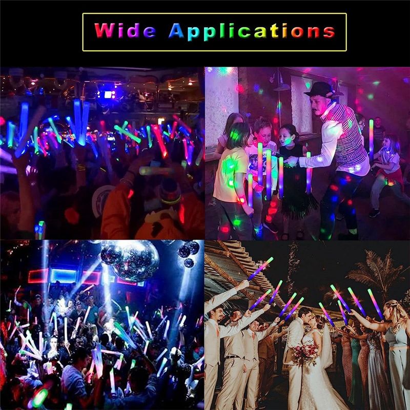 Светящиеся палочки A75K оптом, – обзор и цена Flashing Led Foam Sticks Party