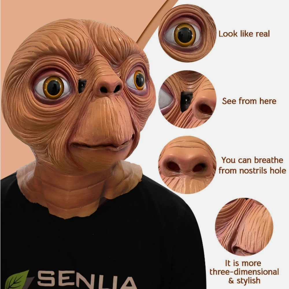 Реалистичная латексная маска E – обзор и цена Latex Alien Mask Realistic