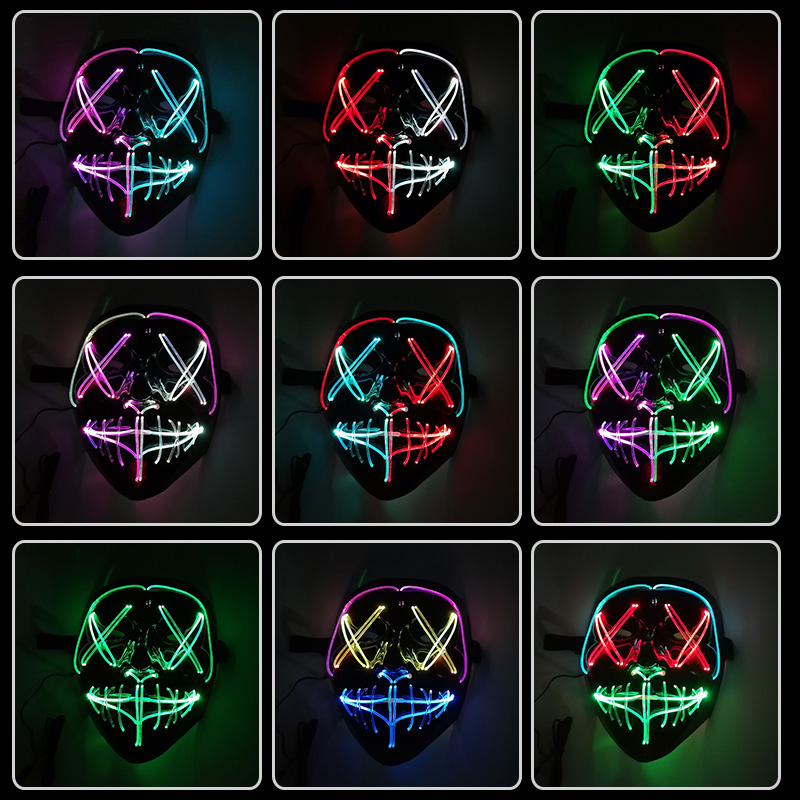 Светодиодная маска с управлени – обзор и цена Led Purge Mask Halloween