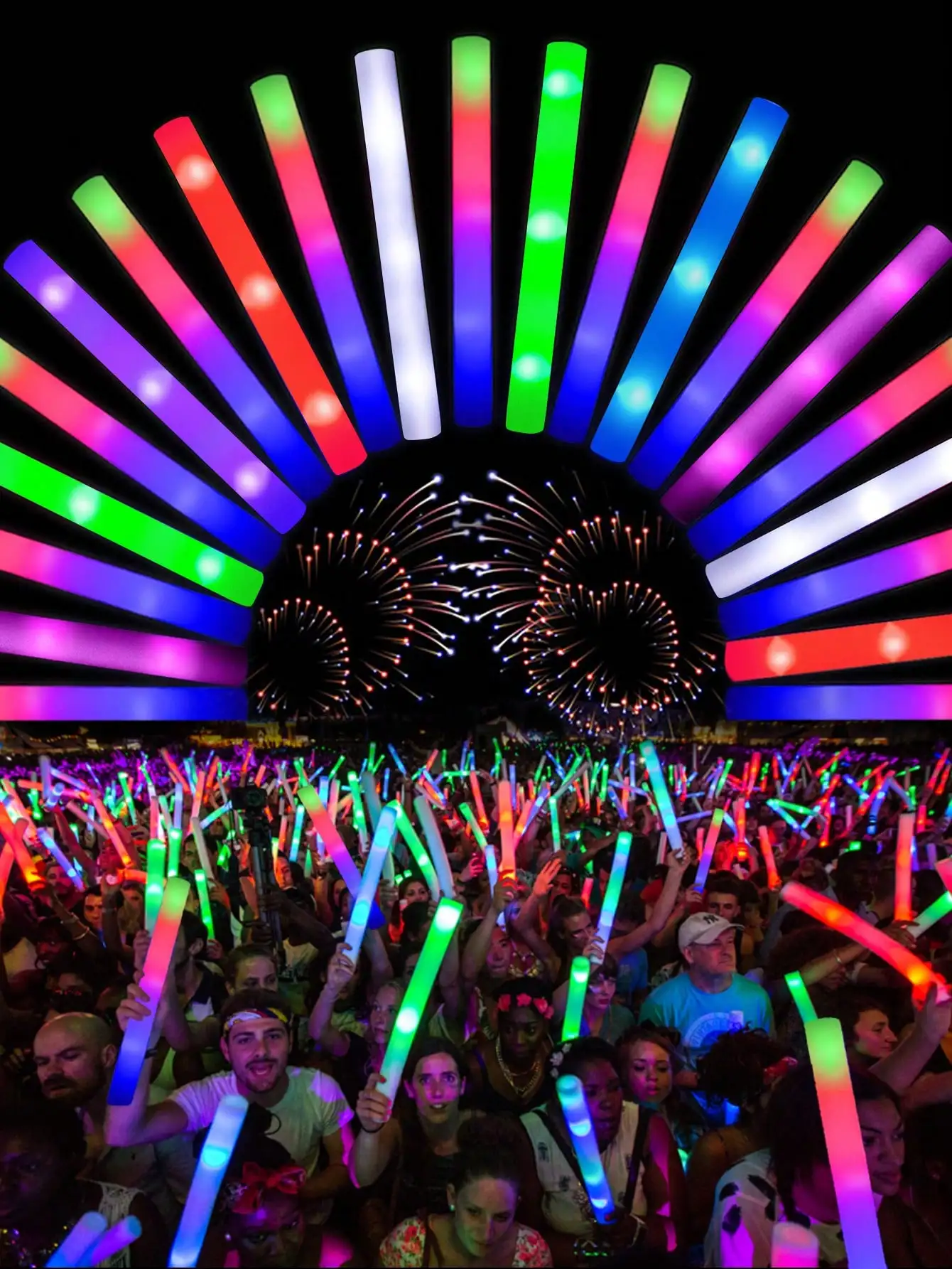 20/30 шт. светодиодных светящи – обзор и цена Flashing Led Foam Sticks Party