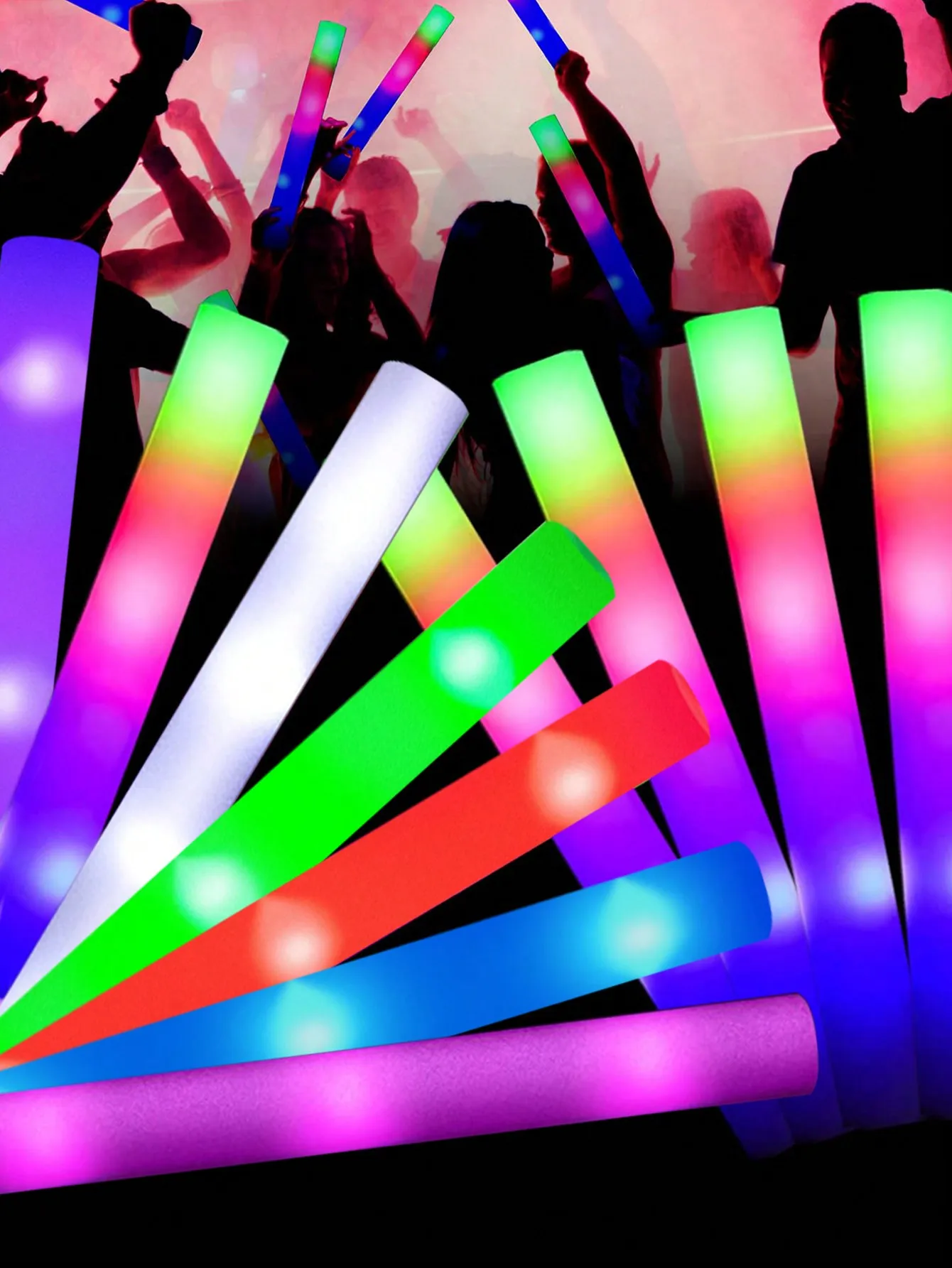 20/30 шт. светодиодных светящи – обзор и цена Flashing Led Foam Sticks Party