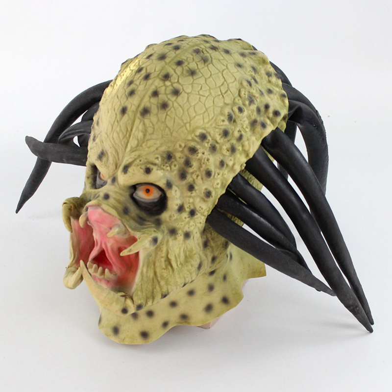 Латексная маска-шлем «Хищник»  – обзор и цена Latex Alien Mask Realistic