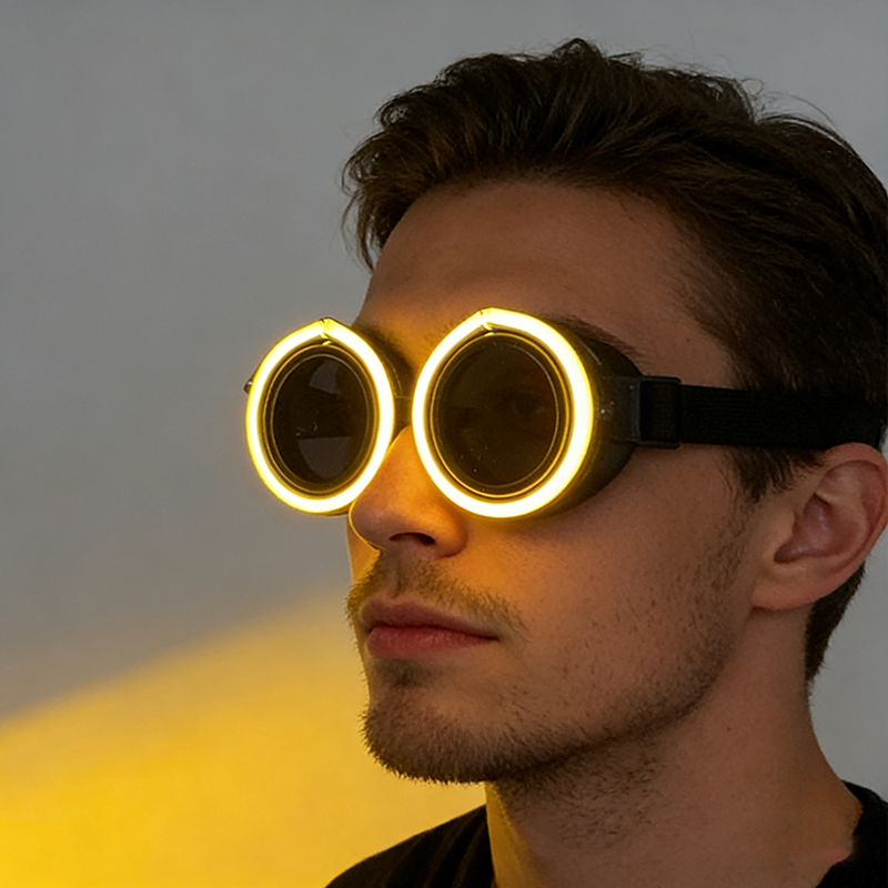 Новые круглые светящиеся LED-о – обзор и цена Glow In The Dark Party Glasses