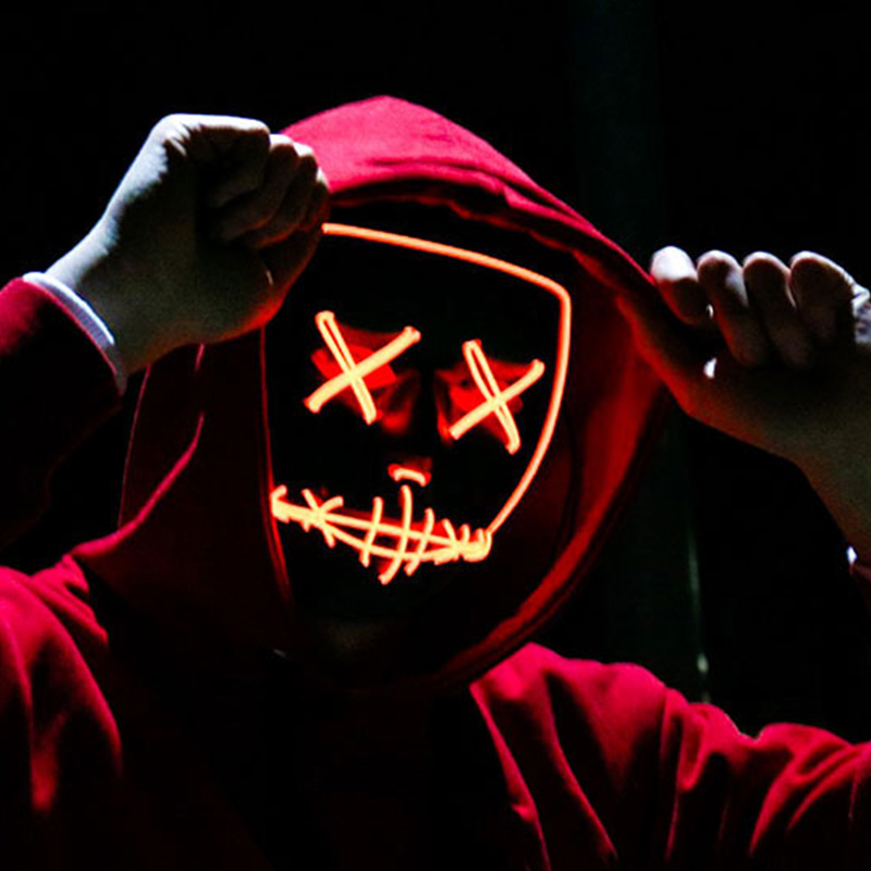 Маска для Хэллоуина «Страшная  – обзор и цена Led Purge Mask Halloween