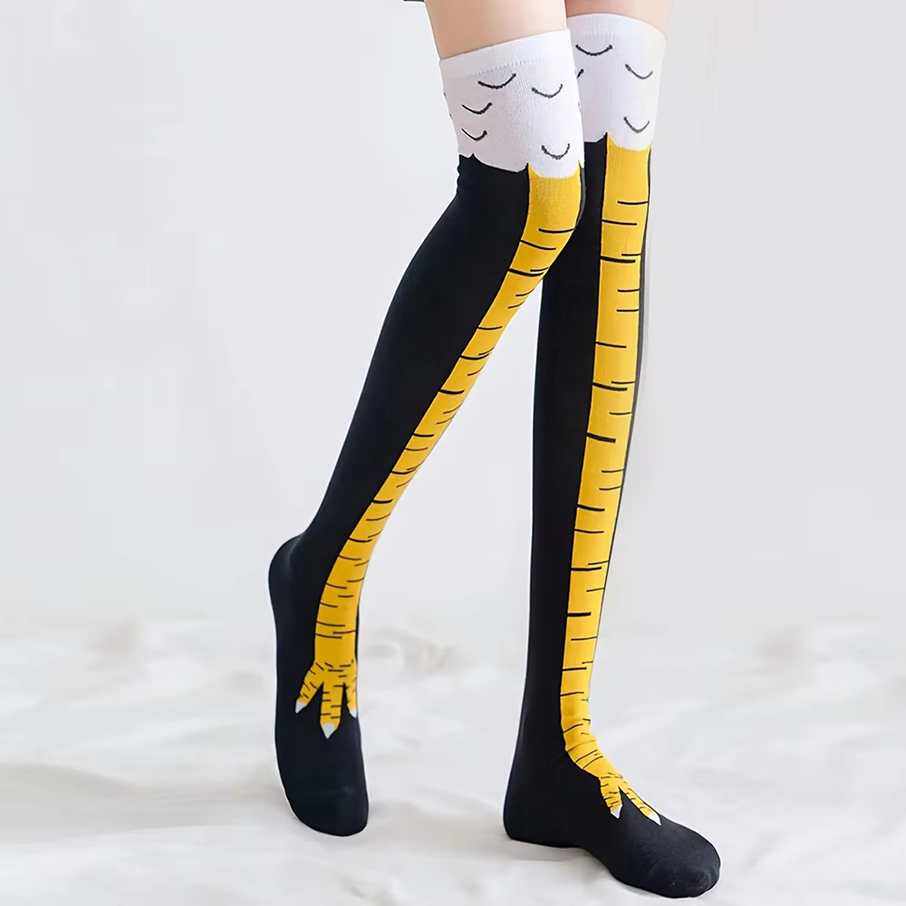 1/2 пары женских гольфов, модн – обзор и цена Funny Chicken Leg Socks