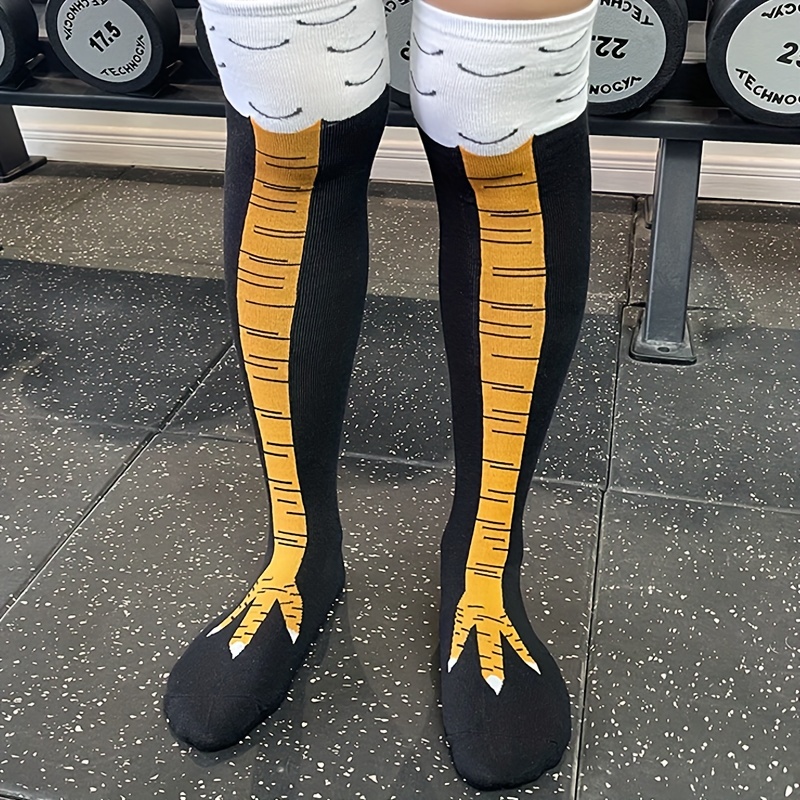 1/2 пары женских гольфов, модн – обзор и цена Funny Chicken Leg Socks