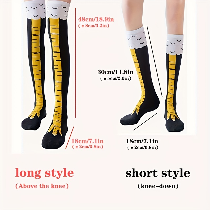 1/2 пары женских гольфов, модн – обзор и цена Funny Chicken Leg Socks