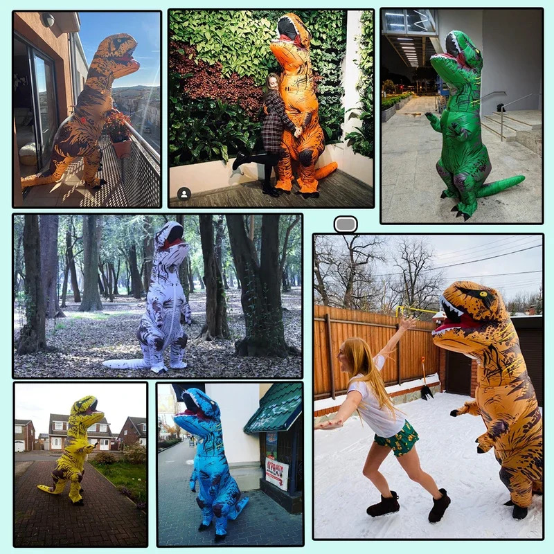 Взрослые надувные костюмы дино – обзор и цена Inflatable Dinosaur Costume Adult