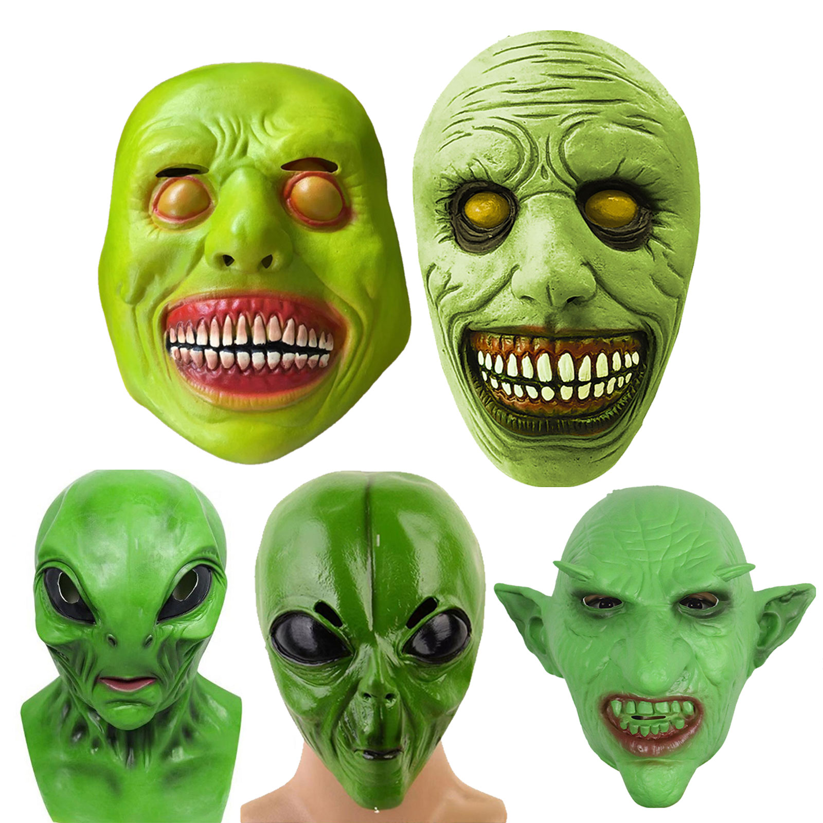 Хэллоуин Маска Чужого Реалисти – обзор и цена Latex Alien Mask Realistic