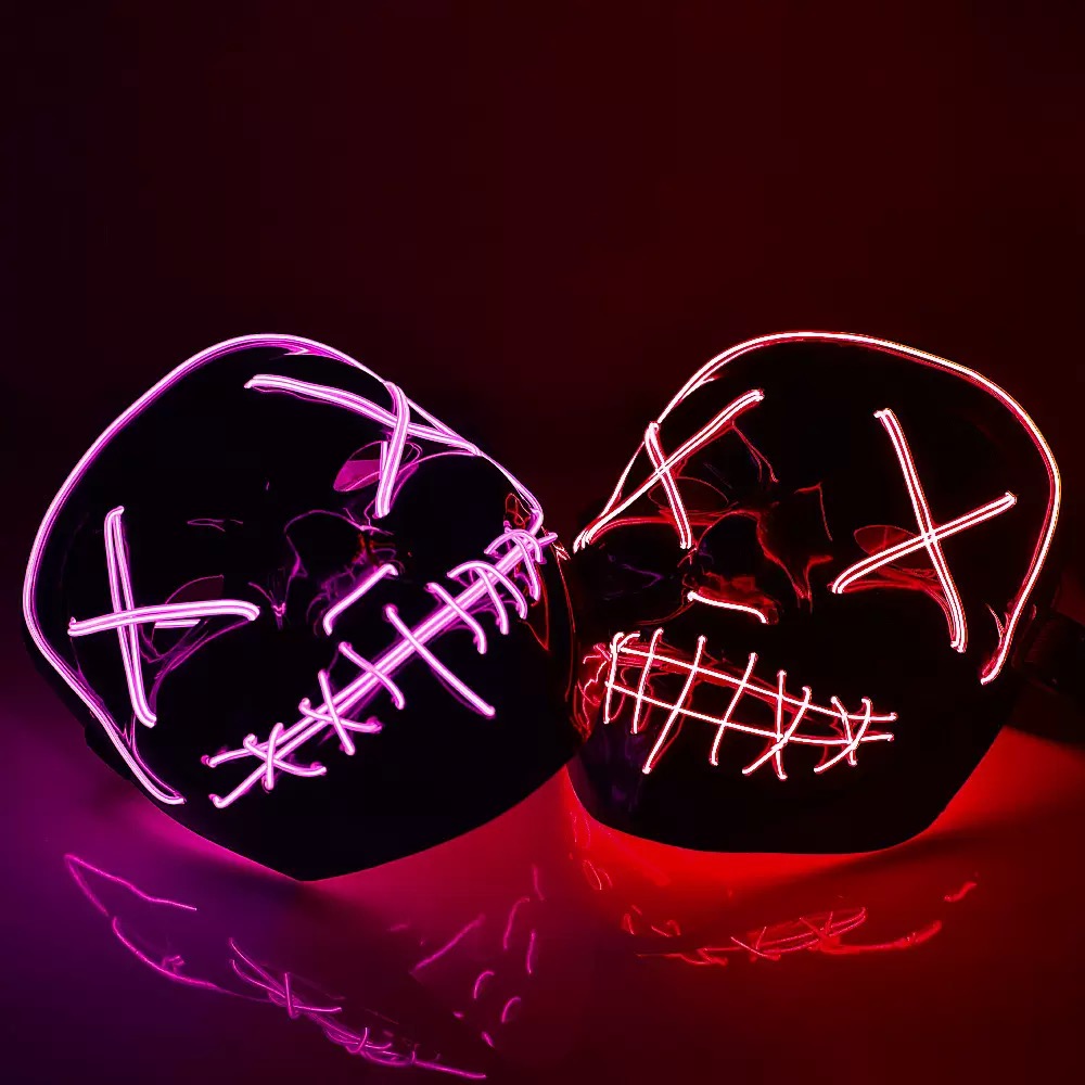 Беспроводные светящиеся LED-ма – обзор и цена Led Purge Mask Halloween