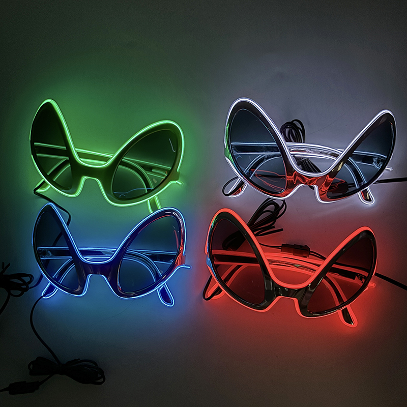 Крутые светодиодные очки Alien – обзор и цена Glow In The Dark Party Glasses