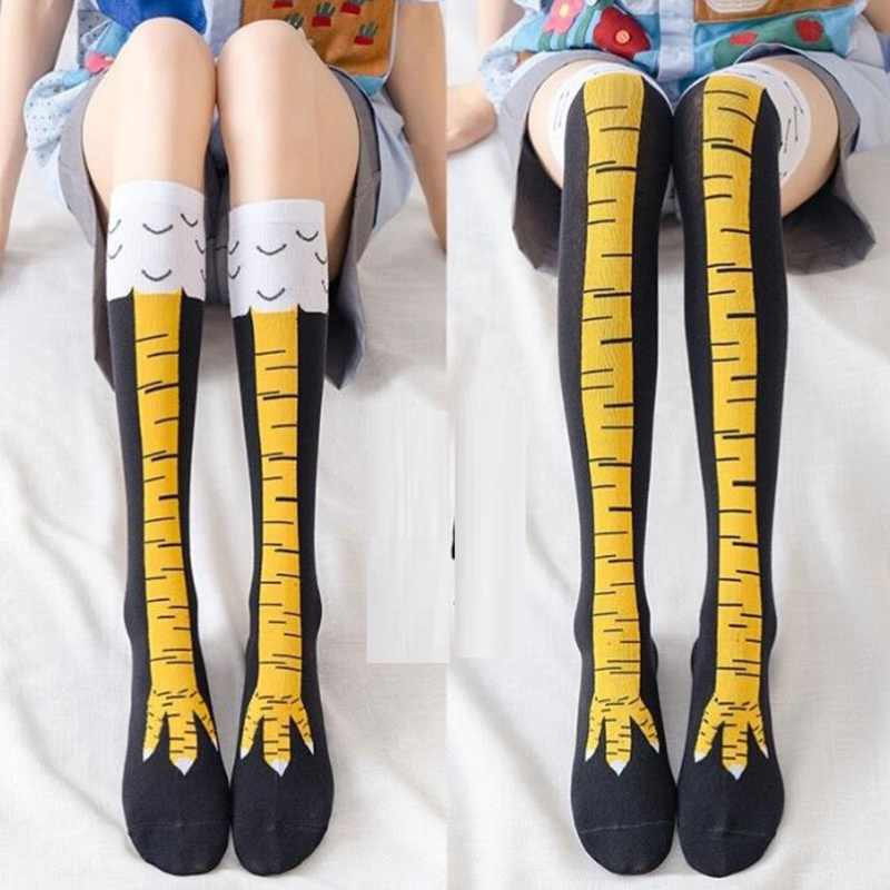 1-4 пары женских носков до кол – обзор и цена Funny Chicken Leg Socks